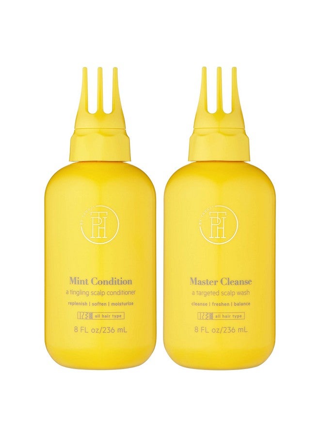 TPH Ph By Taraji Scalp Care Bundle ; Master Cleanse Scalp Treatment Wash Hair Rinse For Buildup & Mint Condition Tingling Moisturizing Scalp Leavein Conditioner For Dry Hair ; Sulfate Free - Image 2