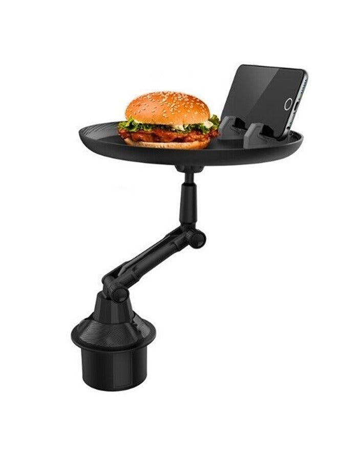 حامل أكواب للسيارة مزود بصينية طعام دوارة قابلة للفصل /CUP-C01 - Image 1