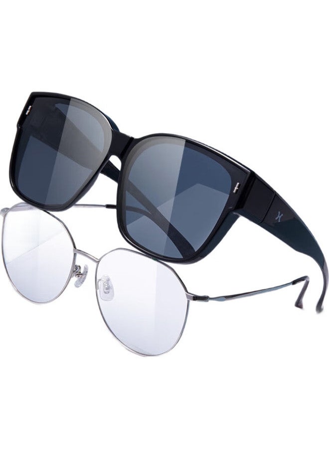 LOHO Sunglasses, Myopia-Proof Clip-Ons For Women, Polarized Sunglasses For Men, Can Be Clipped Onto Prescription Glasses, Uv Protection, Specially Designed For Driving, Anti-Glare - Image 3
