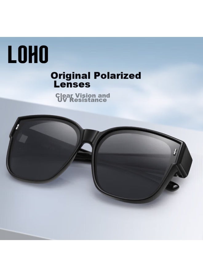 Loho Sungl, Myopia-proof Clip-ons For Women, Polarized Sungl For Men, Can Be Clipped Onto Prescription Gl, Uv Protection, Specially Designed For Driving, Anti-glare - Image 5