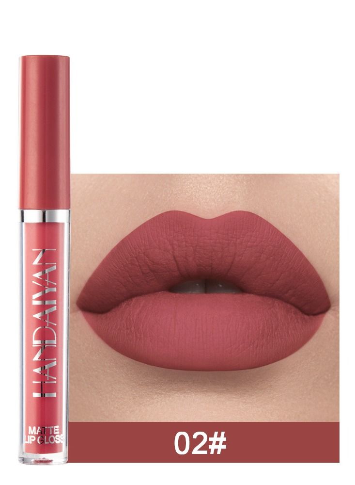 Handaiyan Lipstick Matte Liquid Lipsticks Makeup For Women Velvet Long Lasting Waterproof Highly Pigmented Colour Quick-Drying, Smudge-Proof, Nourishes, Conditions,Ultra Soft Moisturizes - Image 1