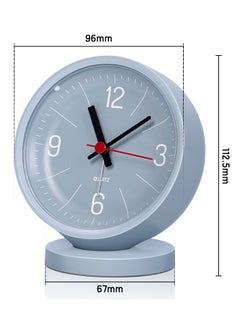 Deli Nusign NS886 Silent Analog Alarm Clock - Sleep Aid Night Light, Snooze & ±1s/day Accuracy, Blue  - Image 3