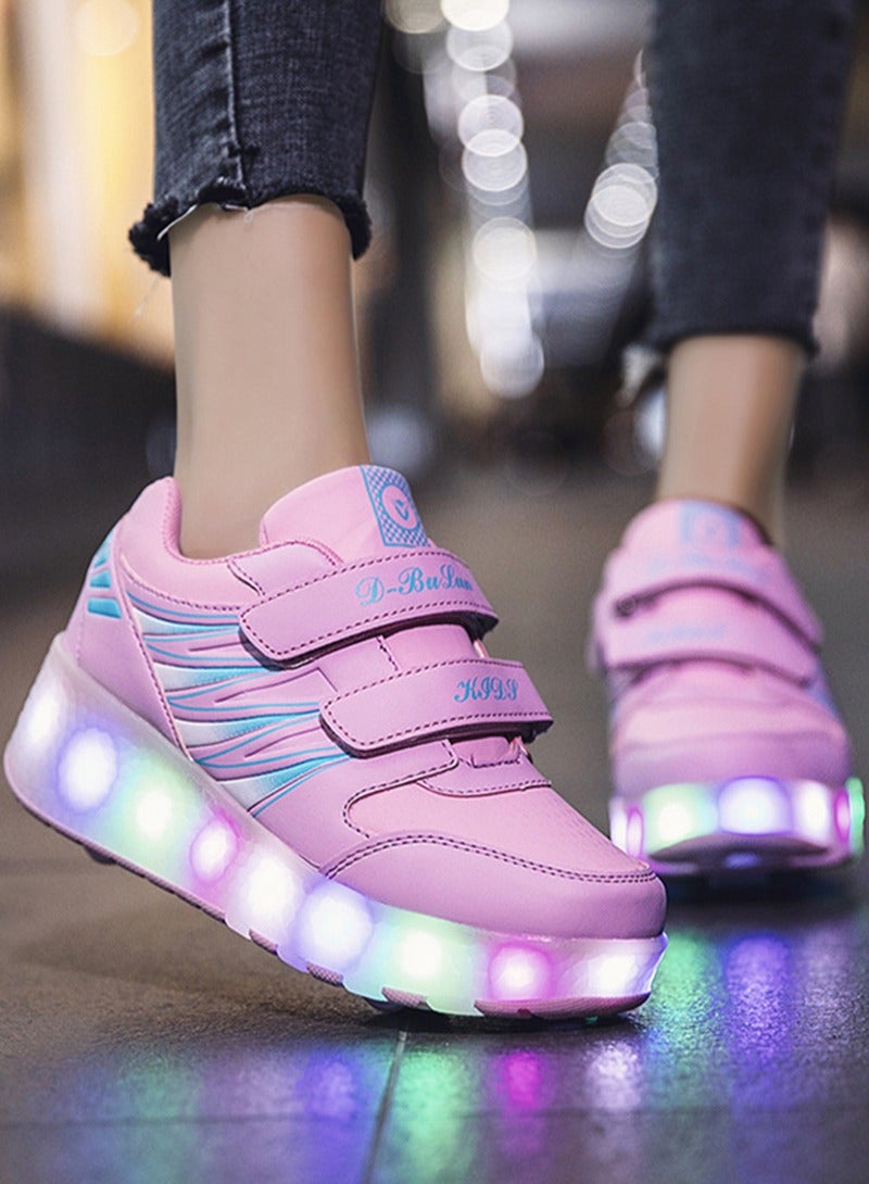 شاربدو أحذية تزلج رياضية وترفيهية للجنسين للأطفال مزودة بإضاءة LED - Image 4