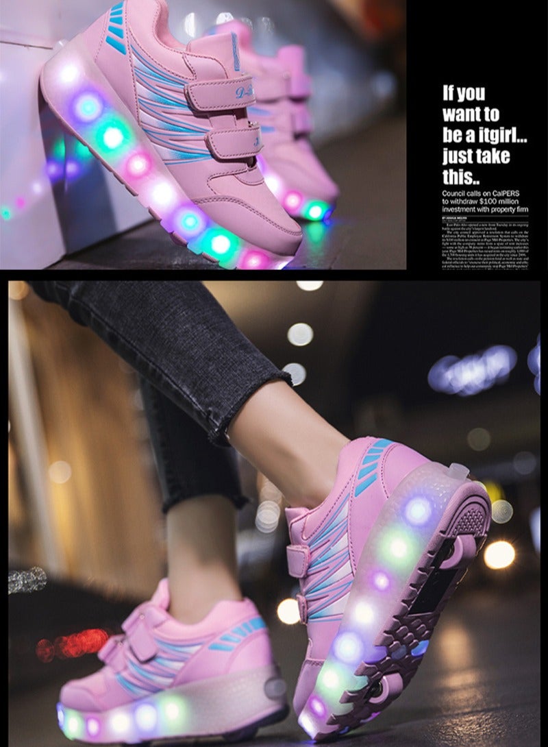 شاربدو أحذية تزلج رياضية وترفيهية للجنسين للأطفال مزودة بإضاءة LED - Image 5