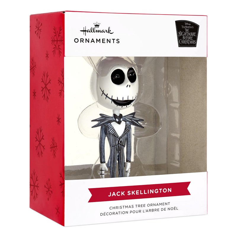 هولمارك ديزني تيم بيرتون The Nightmare قبل عيد الميلاد جاك Skellington زخرفة عيد الميلاد راتنج 1.38 × 3.58 × 1.25 بوصة - Image 3