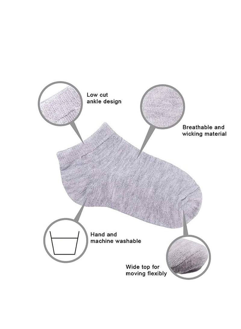 STAR BABiES Star Babies Buy 1 Get 3 (Buy Lounger Sleeping bed with Get Kids Socks 3Pair Free)-Grey Stripe  - Image 4