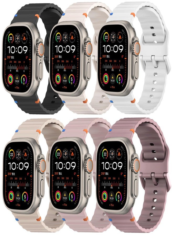 Wowstrap Sport Band for Apple Watch Ultra/3/2 Bands 49mm 46mm 45mm 44mm 42mm 41mm 40mm 38mm iWatch Wristband for Men Women,Waterproof Silicone Strap for Apple Watch Series 11 10 9 8 7 6 5 4 3 SE 3/2nd 41 45 mm - Image 1