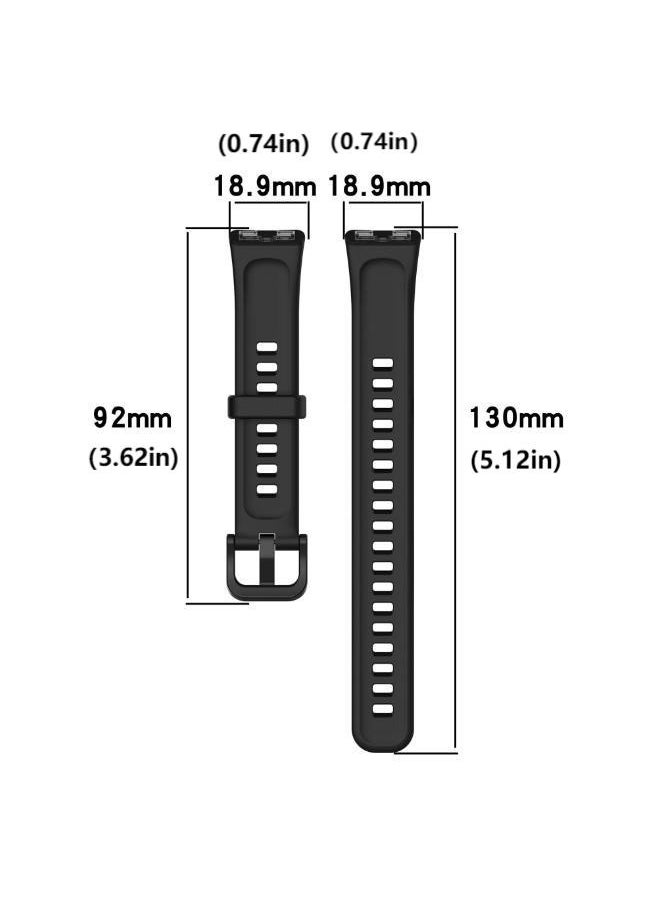 HW 2PCS Straps Compatible with Huawei Band 9,Band 8 Soft TPU Band for Men and Women  - Image 4