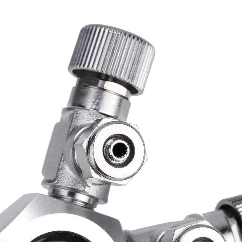 Acouto Multi Ways Rium CO2 Splitter Valve with Individual Needle Control and Pressure Gauge for Fish (4 Pass) - Image 5