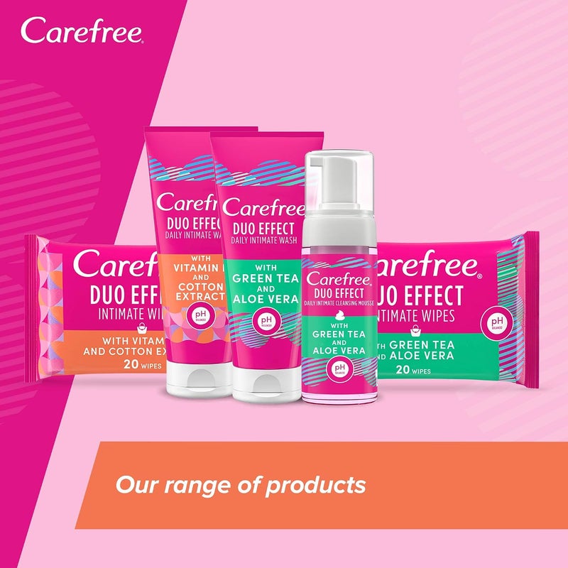 Carefree Duo Effect Daily Intimate Wash Vitamin E Cotton Extract 200ml - Image 4
