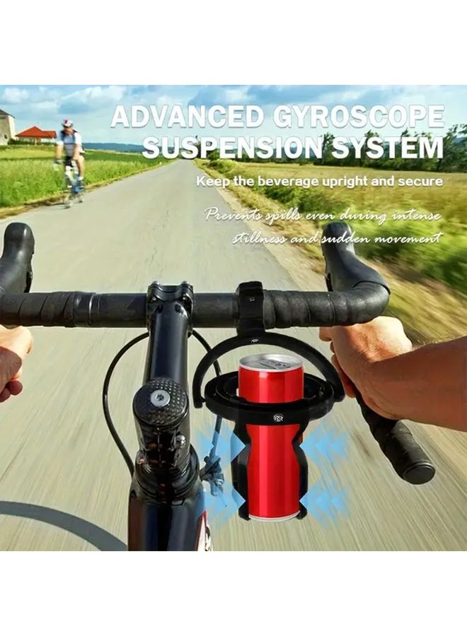2025 New Green Gyroscopic Cup Holder Self Leveling 360 Rotatable Anti Spill Universal Adjustable Clip On Drink Holder for Tractors Trucks Boats Bicycles Electric Scooters All Cars - Image 4