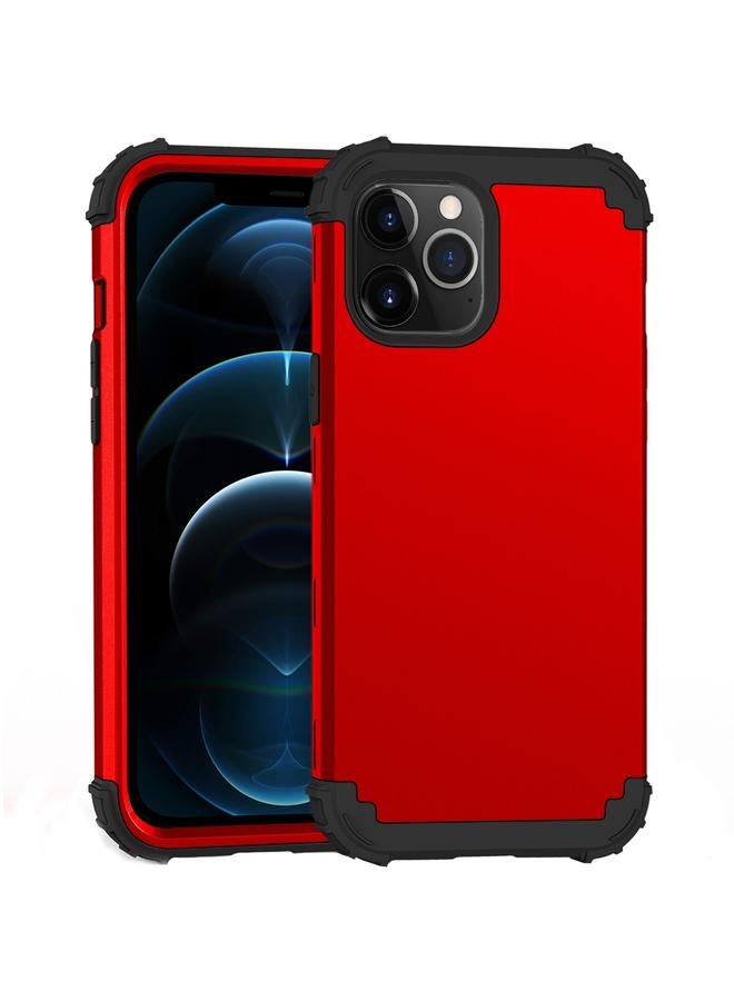 Zaboon Case For iPhone 12 Pro Max PC+ Silicone Three-piece Anti-drop Mobile Phone Protective Back Cover - Image 1