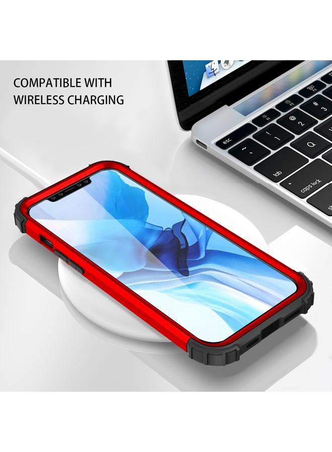 Zaboon Case For iPhone 12 Pro Max PC+ Silicone Three-piece Anti-drop Mobile Phone Protective Back Cover - Image 3