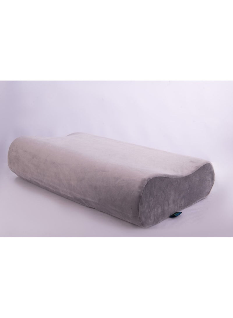 Max Comfort Max Comfort Memory Foam USA Neck Pain Prevention Pillow (60 * 35 * 13, Gray)  - Image 3