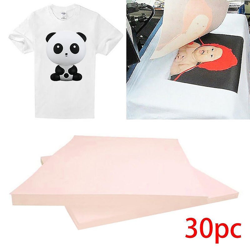 30pcs T-shirt Printing On Thermal Transfer Paper Light Fabric Fabric Process - Image 2