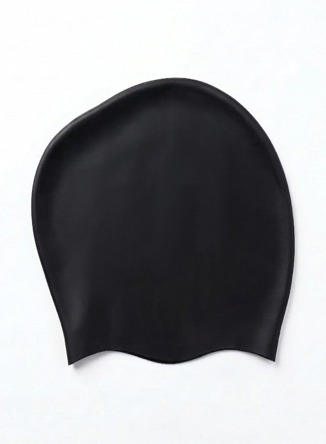 Burnlab Silicone Swimming Cap for Kids with Long Hair, Comfortable Stretch Fit for Boys & Girls - Image 2