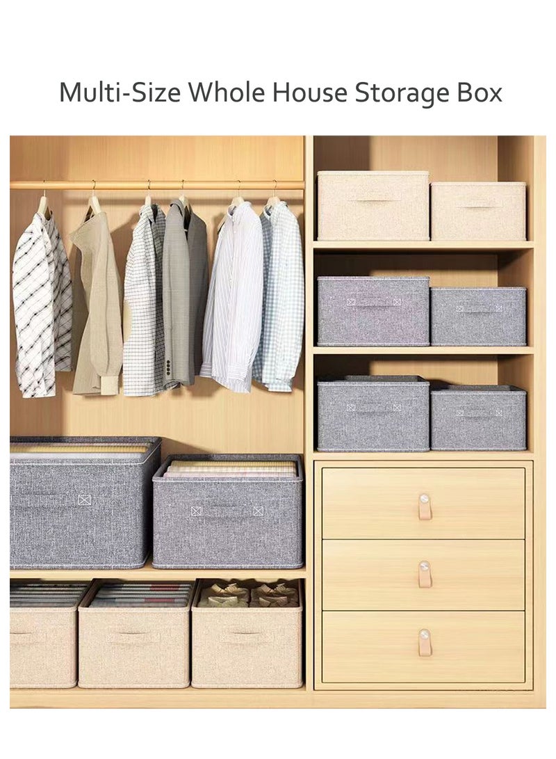 Alissa Clothes Storage Box Wardrobe Clothes Drawer Organizer, Foldable Drawer Bins for Clothing Closet Storage Basket Houseware Closet Underwear Bra Socks Organizer Drawer Divider 3 Pcs (6/7/9Grids) - Image 5