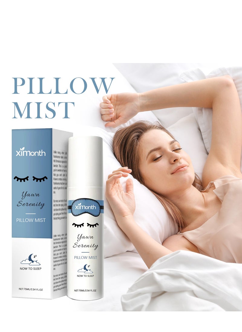 Deep Sleep Pillow Spray, Natural Sleep Rest Aid, Aromatherapy Sleep Lavender Vanilla Pillow Mist, Aromatherapy Botanical Essential Oils for Sleeping, Fall Asleep Easily and Comfortably
