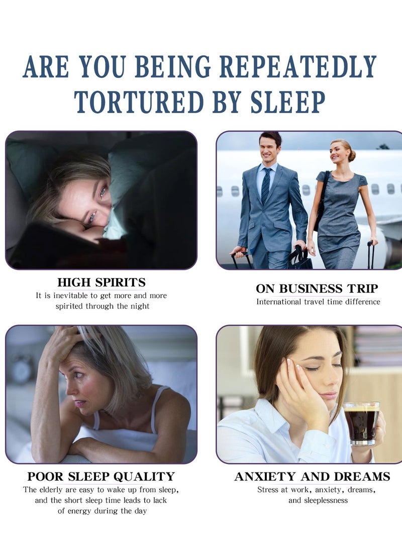 Deep Sleep Pillow Spray, Natural Sleep Rest Aid, Aromatherapy Sleep Lavender Vanilla Pillow Mist, Aromatherapy Botanical Essential Oils for Sleeping, Fall Asleep Easily and Comfortably