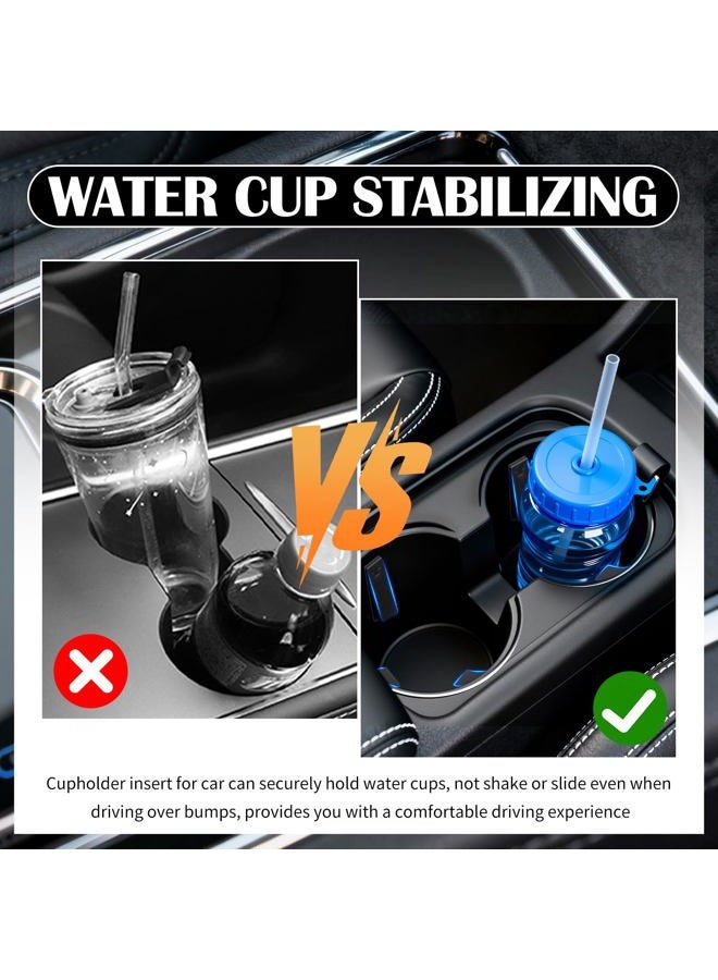 Figpade 6PCS Car Cup Holder Insert Silicone,Anti-Shake Curve Car Coasters Cupholder Stabilizer for Holding Cups/Bottles,Universal Self-Adhesive Cupholder Insert for Cars/SUVs/Trucks - Image 5