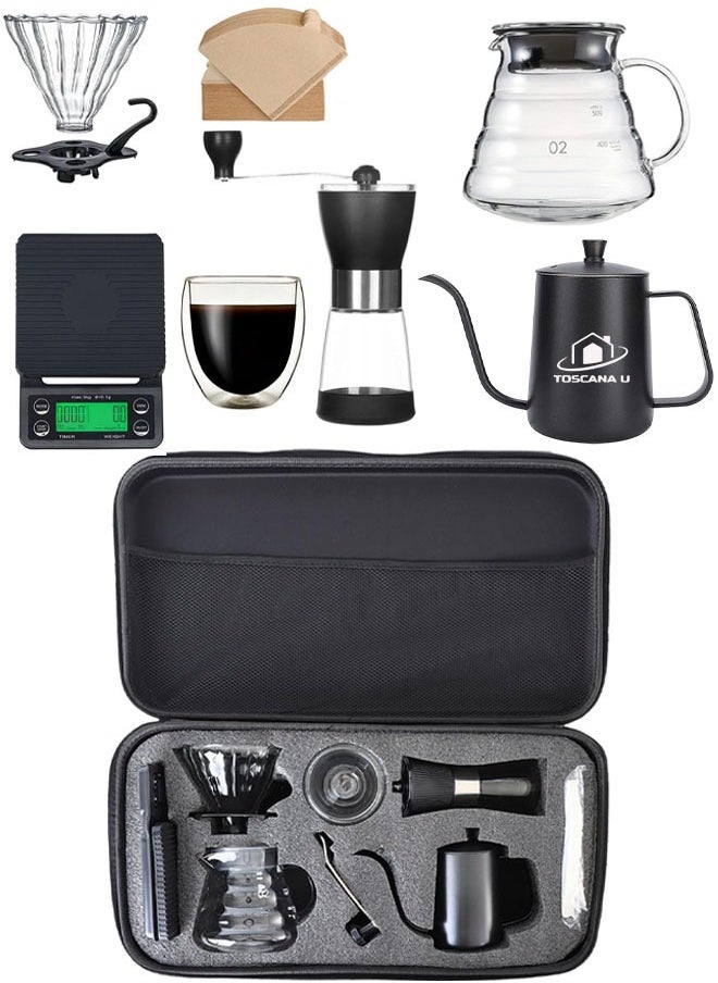 V60 coffee set, manual coffee accessory set, all in a portable travel bag 57*16*27cm - pzsku/Z48E260B0ECFBD49D37D5Z/45/_/1740573228/e961f786-a42f-4817-8269-b7ba5eaf4dae