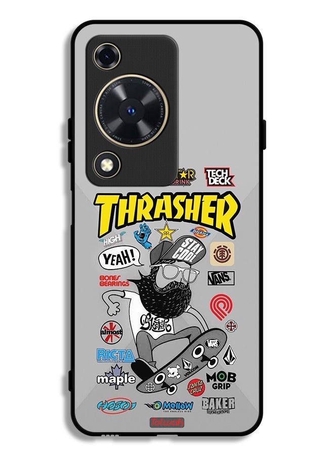 Tolwak Huawei Nova Y72S Protective Case Cover Thrasher Sticker