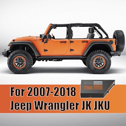 CALBEAU Metal Front Door Pocket Storage Box Compatible with 2007-2018 Jeep Wrangler JK JKU 2/4 Door, 2 PCS Interior Storage Expansion Accessories for Jeep Saggy Net Replacement - Image 3
