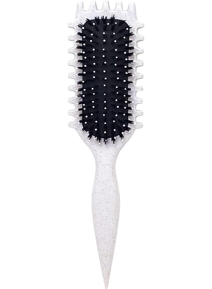 Alice - Brush, Curly Hair Brush Styling, Wet & Dry Detangler Hair Brush, The Essential Tool For Shaping & Styling Your Curls,(Bright Gray)