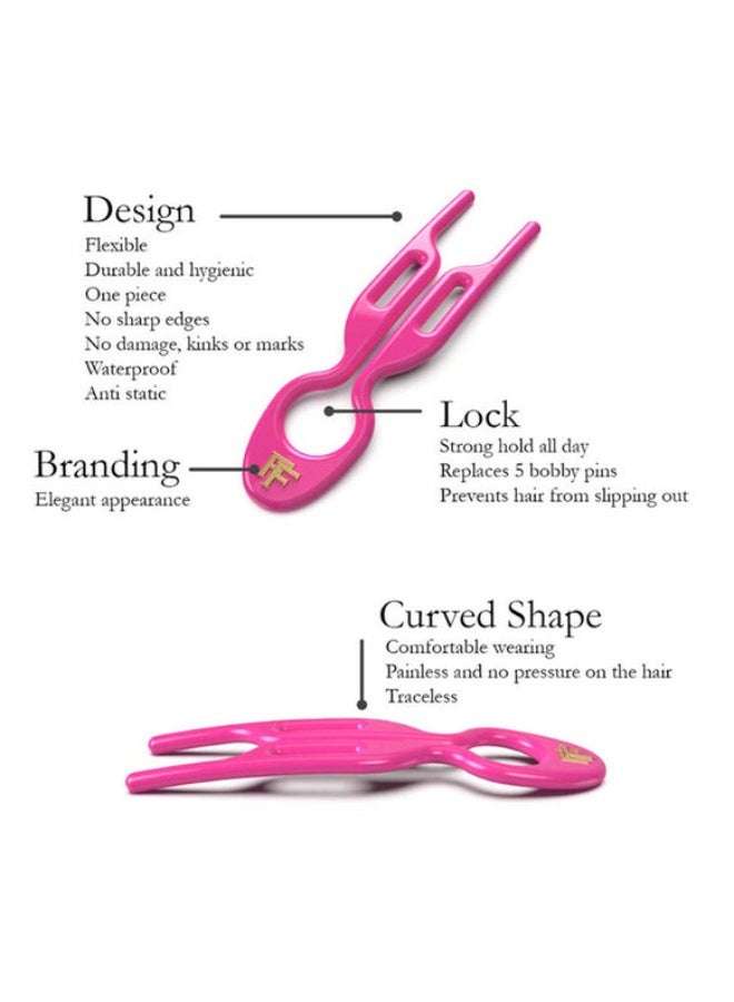 Fiona Franchimon Nº1 Hairpin - Strawberry Pink - Image 4