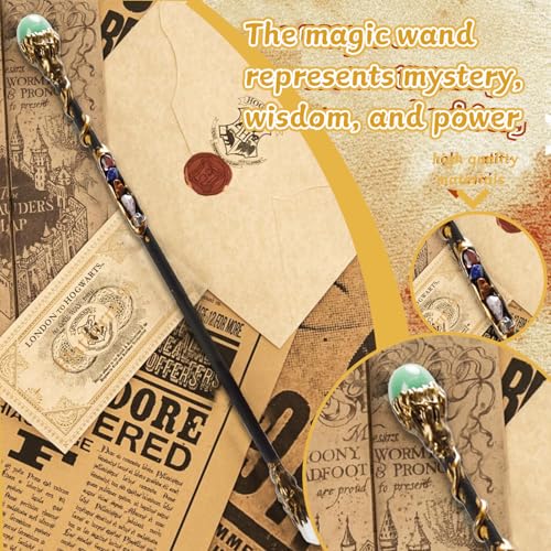 Rich Boxer Fine Handcrafted Crystal Magic Wand Green Aventurine Gemstone White Crystal Magic Wand for Witches and Wizards - Image 3