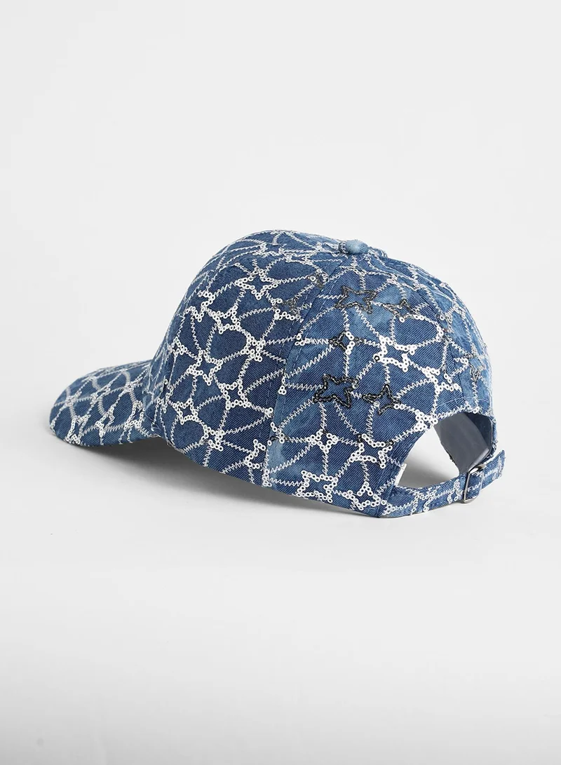 Haute Sauce Sequined Star Baseball Cap