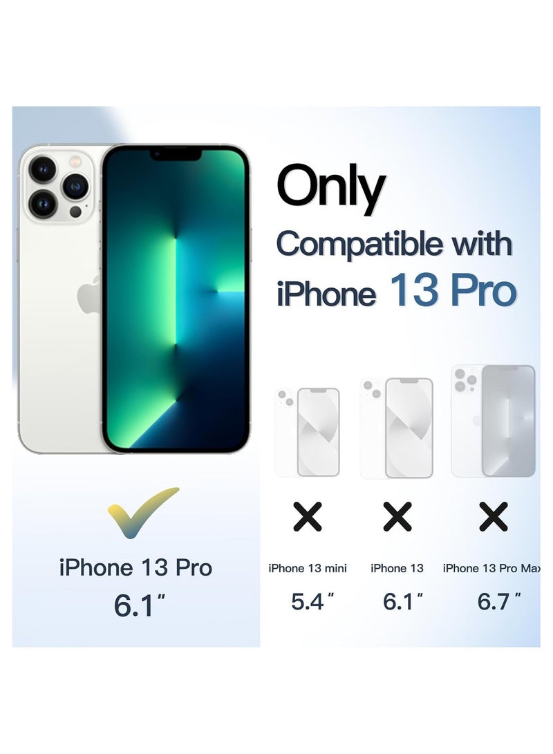 Denx Super Slim Magnetic Case for iPhone 13 Pro [Shockproof & Slim] Matte Hard Back Cover with high-Grade Protection | Desert titanium - Image 2