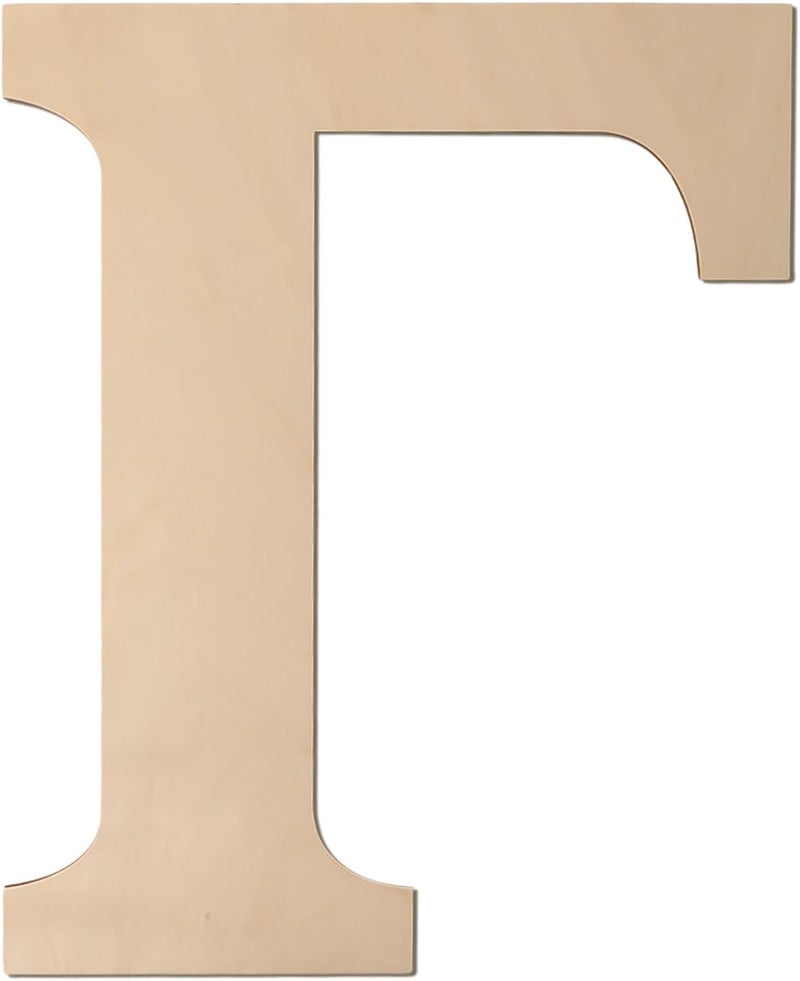 Focal20 Large Wooden Greek Letters 12 Inch Unfinished Greek Wooden Letters Γ Gamma Wood Alphabet Letters for Wall Decor DIY Crafts Sorority Fraternity Party Decoration Birthday Gift Nursery Home Wall Art - Image 1