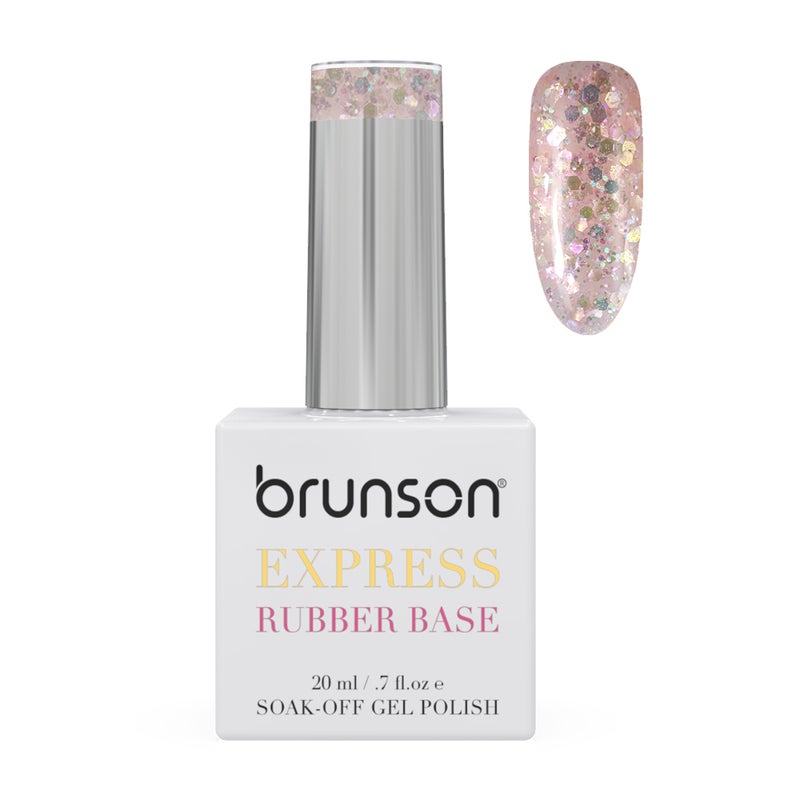 brunson جل قاعدة مطاطية خالية من TPO 20 مل طلاء قاعدة نقع لتعزيز قوة الأظافر طلاء جل طويل الأمد لامع خالي من الرقائق للأظافر الهشة مانكير روسي مانكير صالون غير مصفر - Image 1