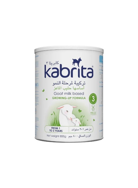 تركيبة حليب الماعز كابريتا 3 للأطفال الصغار، 800 غرام (1-3 سنوات)