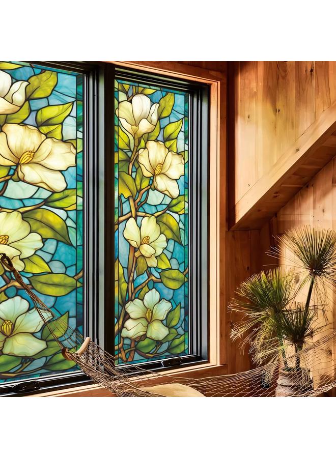 Bluejw BL156-170  Flower Sea Electrostatic Glass Sticker PVC Glue-free Window Sticker Home Decorative Window Glass Sticker - Image 4