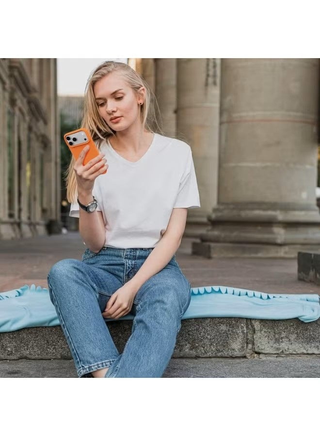 general Bortony Premium Liquid Silicone Protective Case for iPhone 17 Pro Max (6.9") - Cosmic Orange - Image 3