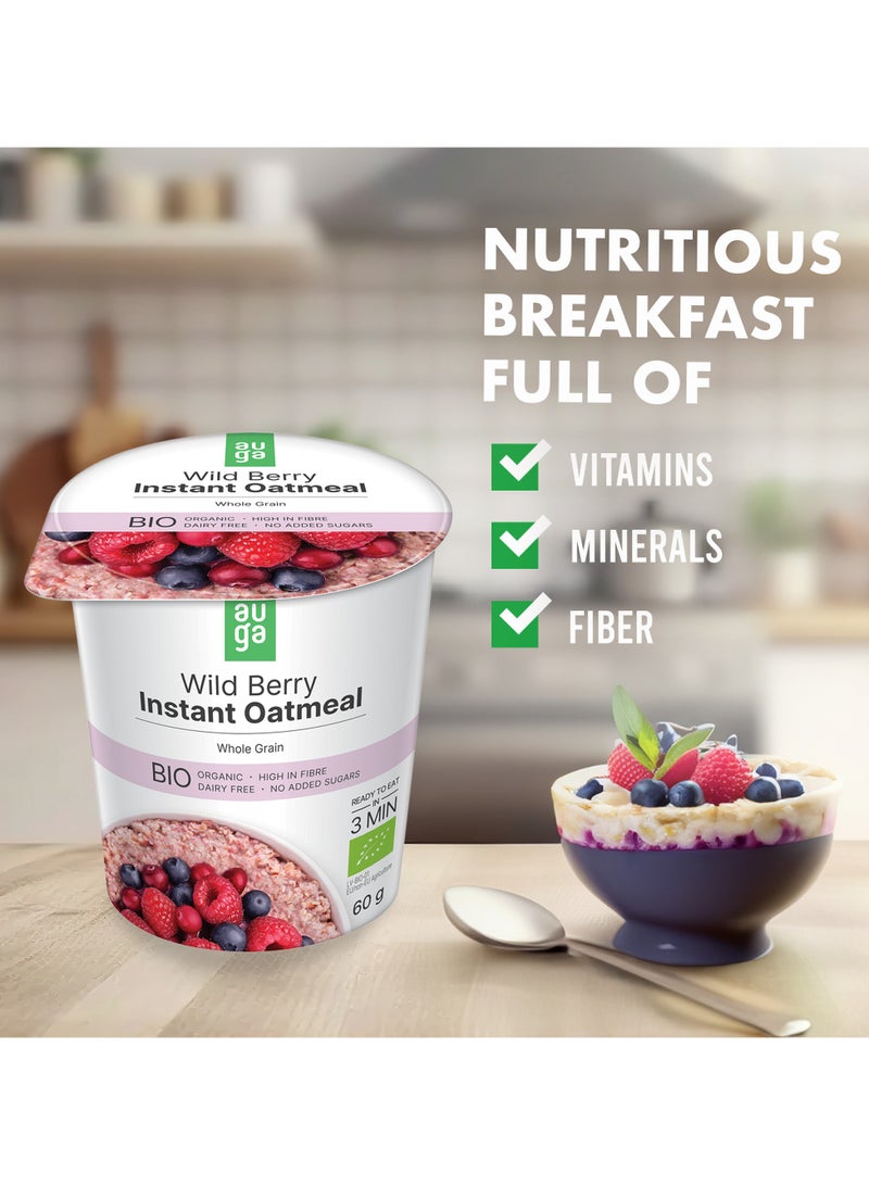 Auga Organic Wild Berries Wholegrain Oatmeal Porridge  - Image 5