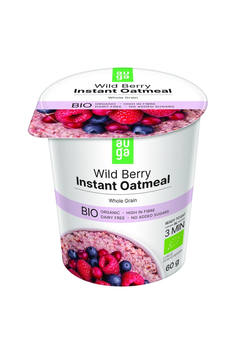 Auga Organic Wild Berries Wholegrain Oatmeal Porridge  - Image 1