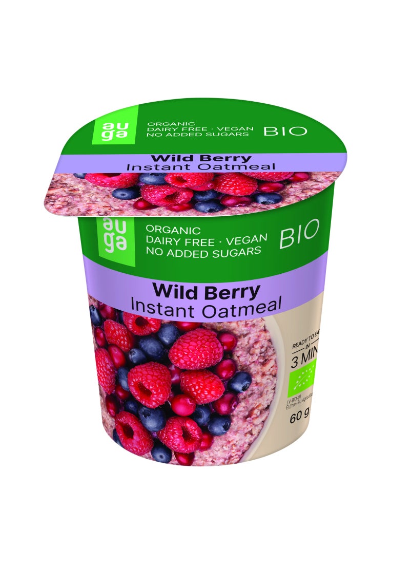 Auga Organic Wild Berries Wholegrain Oatmeal Porridge - Image 1