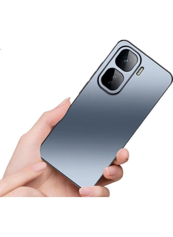 Shangsu Shang Su Suitable For Iqoo Neo10 Phone Case Iqoo Neo10 Pro Protective Case Ag Frosted Lens Full Coverage Genuine Machine Feel Simple Solid Color Anti-fingerprint Female Male Models Sapphire Blue - Image 3