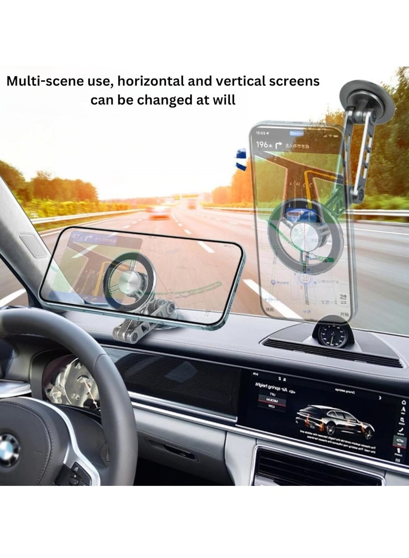 TIGER Universal Car Phone Holder – 20 Strong Magnets, 360° Rotation Magnetic Phone Mount for iPhone 16 Pro, Samsung, and All Smartphones (Black) – Secure, Durable, Adjustable Mobile Holder for Cars - Image 3