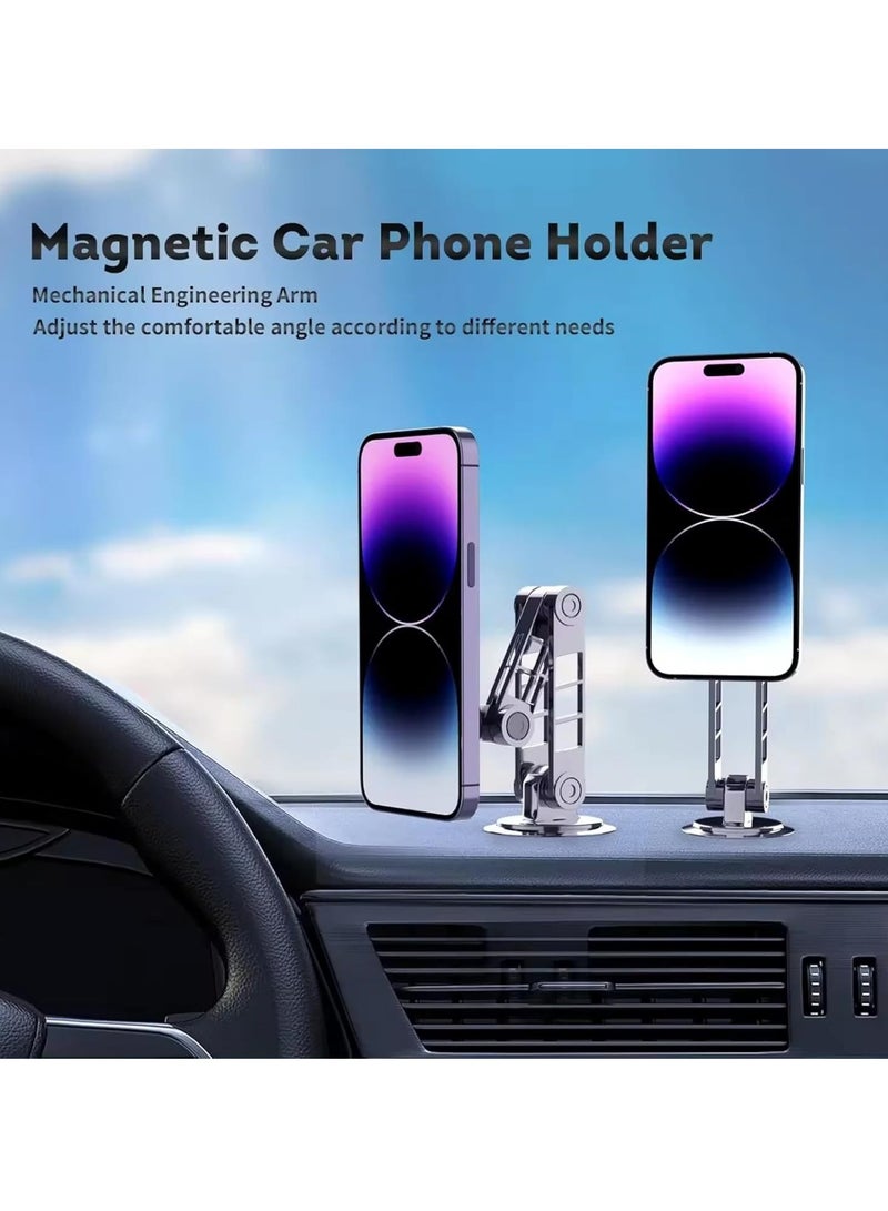 TIGER Universal Car Phone Holder – 20 Strong Magnets, 360° Rotation Magnetic Phone Mount for iPhone 16 Pro, Samsung, and All Smartphones (Black) – Secure, Durable, Adjustable Mobile Holder for Cars - Image 4