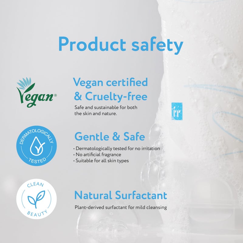 Face Republic Hydro Derma Gentle Cleanser 100ml 3.38 fl oz | Extra Gentle Foam | Ceramide NP, Hyaluronic Acids, Panthenol |For Sensitive Skin | Vegan Korean Skin Care - Image 5