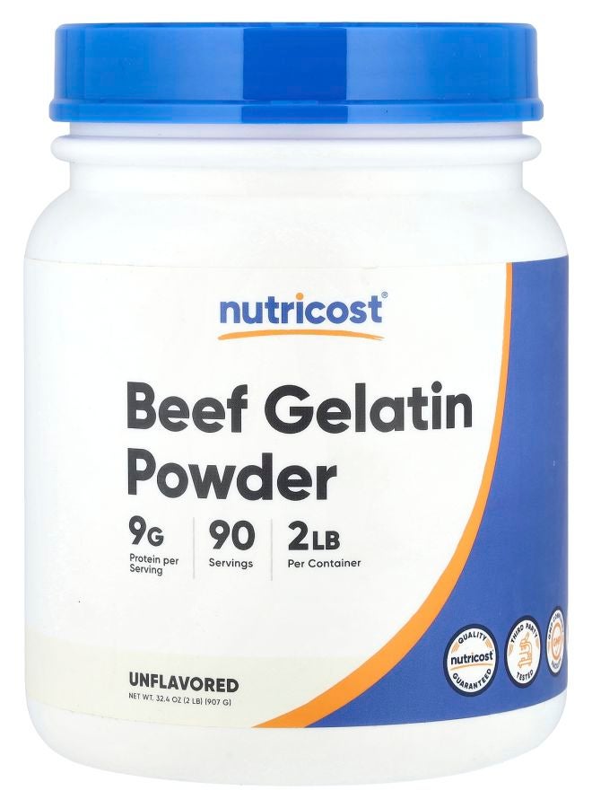 Nutricost Beef Gelatin Powder Unflavored 32.4 oz (907 g)