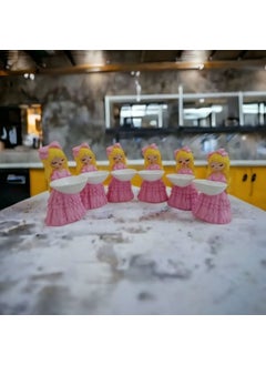 Taşdevri Life Tasdevri Life Pink Bow Turkish Delight Girl Coffee Side Presentation Turkish Delight Sugar Bowl 6 Piece Set  - Image 3