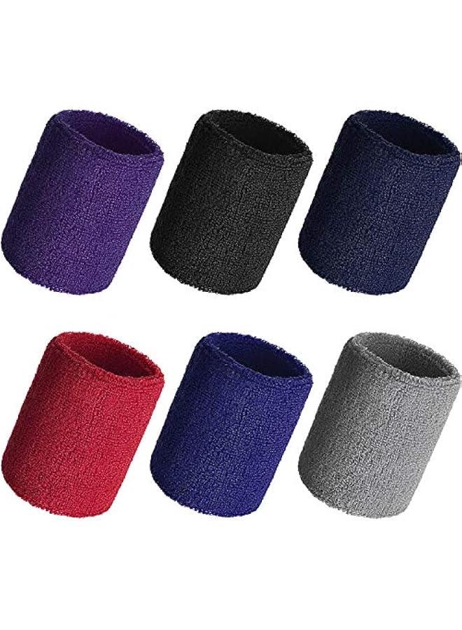 12 Pcs Neon Sweatbands Paris Sports Competitions Wristband Sweat Wrist Band for Men Women, for Tennis, Basketball, Running - Image 4