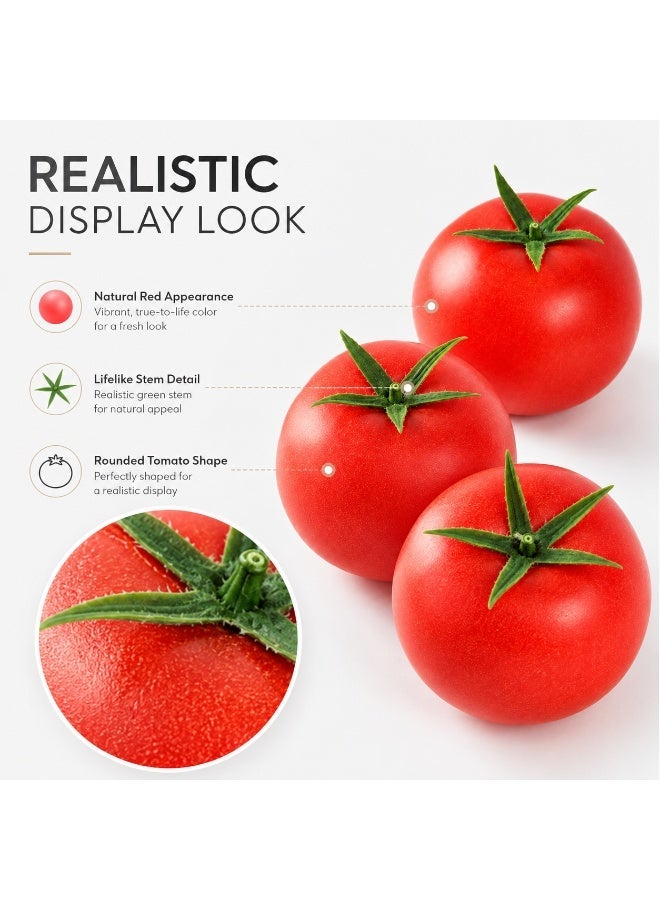 Realistic Artificial Tomato Display Props 3 Piece Set - Image 2