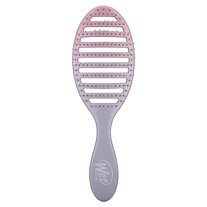 Wet Brush Speed Dry Hair Brush PinkPurple Feel Good Ombre  Vented Design  Soft HeatFlex Bristles Are Blow Dry Safe  Ergonomic Handle Manages Tangles  PainFree Hair Accessories