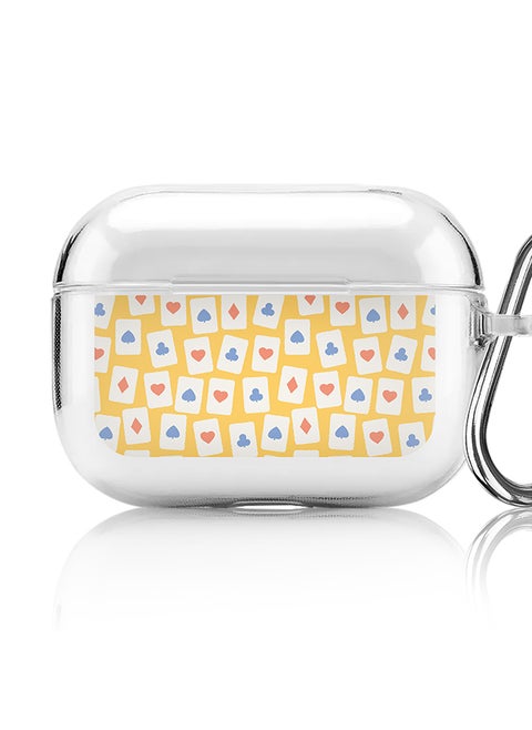 Classic Clear printed Case for Apple AirPods Pro 2nd Generation Thin Transparent Cover [Designed for Apple AirPods Pro 2nd Generation] - Card Spread